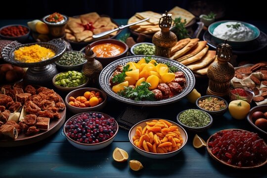 Ramadan Kareem Iftar Party Table 