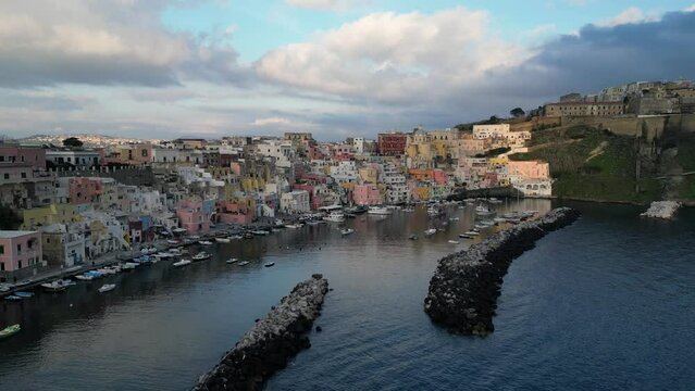 Procida is one of the Flegrean Islands off the coast of Naples in southern Italy