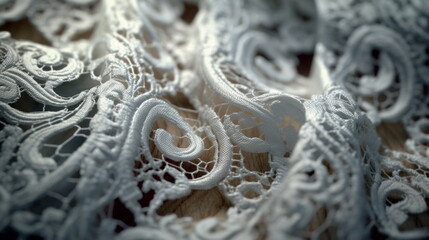 Obraz premium beautiful lace fabric ornament