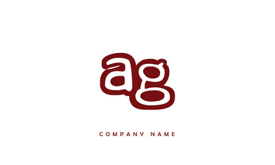 AG, GA, A, G Abstract Letters Logo Monogram