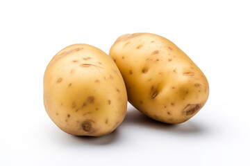Potato isolated on white background created with Generative Ai