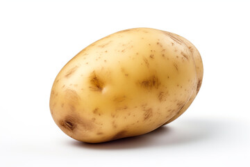 Potato isolated on white background created with Generative Ai