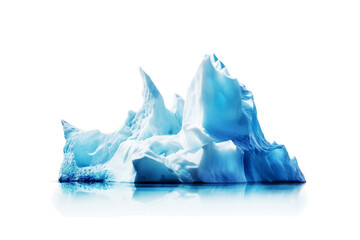 Huge iceberg isolated on white background