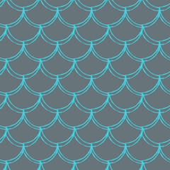 Fish scale seamless pattern © Holo Art