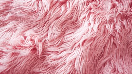Fototapeta premium Close-Up of Pink Fur Texture, Vibrant and Soft Textile Background