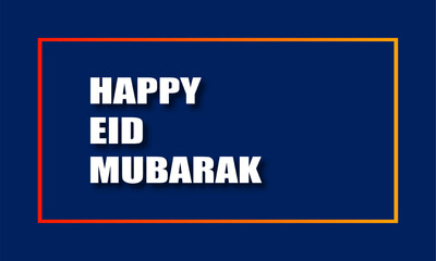 Eid Mubarak greeting banner, suitable as a background for greeting cards