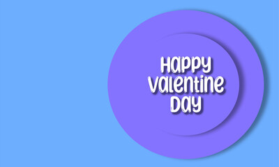 Happy Valentine's Day poster with 3d red heart, gift card, love party, invitation voucher design, poster template, place for text