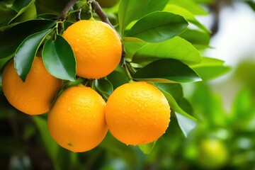 oranges on tree