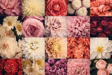 A collection of flower backgrounds that bring a sense of organic beauty and freshness to your projects