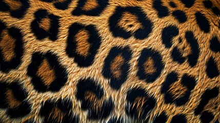 Detailed Close Up of Animal Print Pattern on Fabric