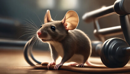 mouse in a gym