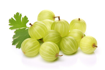 Gooseberry isolated on white background created with Generative Ai