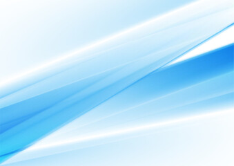 Blue white smooth glossy stripes abstract modern tech background. Concept vector design