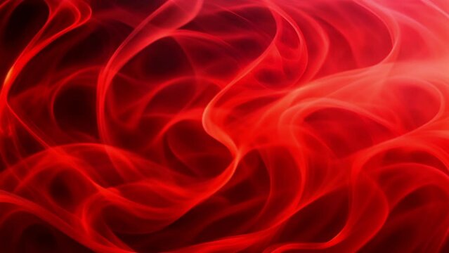 Red Swirling Smoke Background 
