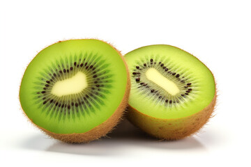 Fototapeta premium Kiwi isolated on white background created with Generative Ai