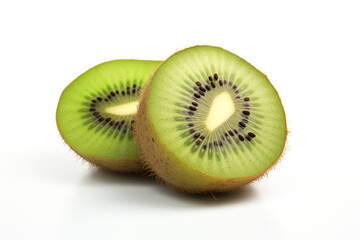 Fototapeta premium Kiwi isolated on white background created with Generative Ai