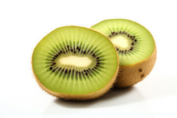 Kiwi isolated on white background created with Generative Ai