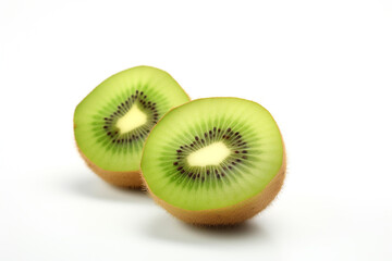 Kiwi isolated on white background created with Generative Ai