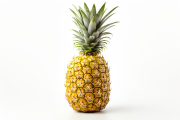 Fototapeta premium Pineapple isolated on white background created with Generative Ai