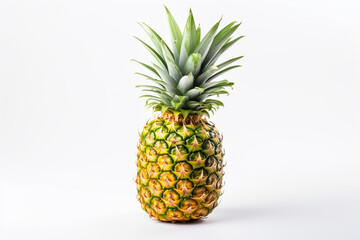 Fototapeta premium Pineapple isolated on white background created with Generative Ai