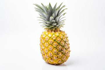 Fototapeta premium Pineapple isolated on white background created with Generative Ai