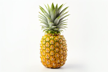 Fototapeta premium Pineapple isolated on white background created with Generative Ai