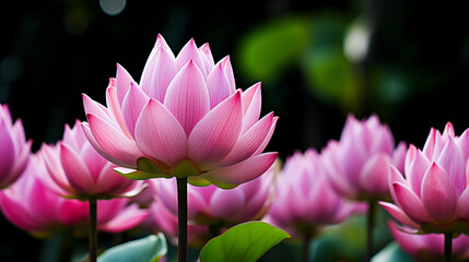 Obraz premium pink water lily