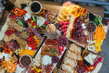 Gourmet Charcuterie Feast Display