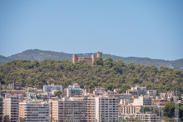 Panoramic views of the Palma old city skyline.
