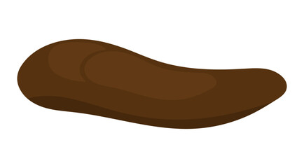 Poop excrement for bristol scale chart.  Flat design vector clip art poo illustration.