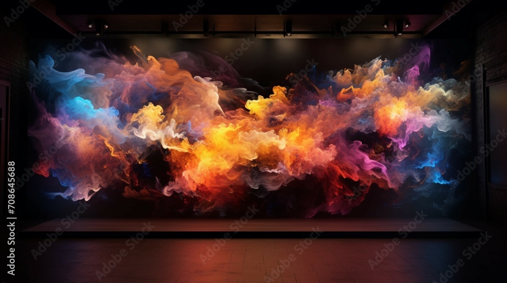 Aufkleber versatile digital backdrop for technology ai storage ai generative