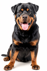 Obraz premium Rottweiler dog isolated on white background