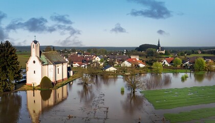 flood flood in village 