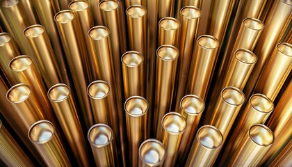 Fototapeta premium brass pipes 