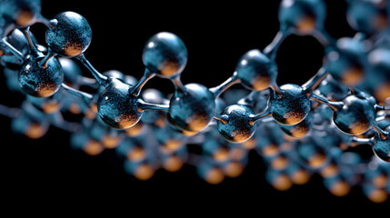 Under the microscope- background for scientific-  physics, quantum physics work with atoms