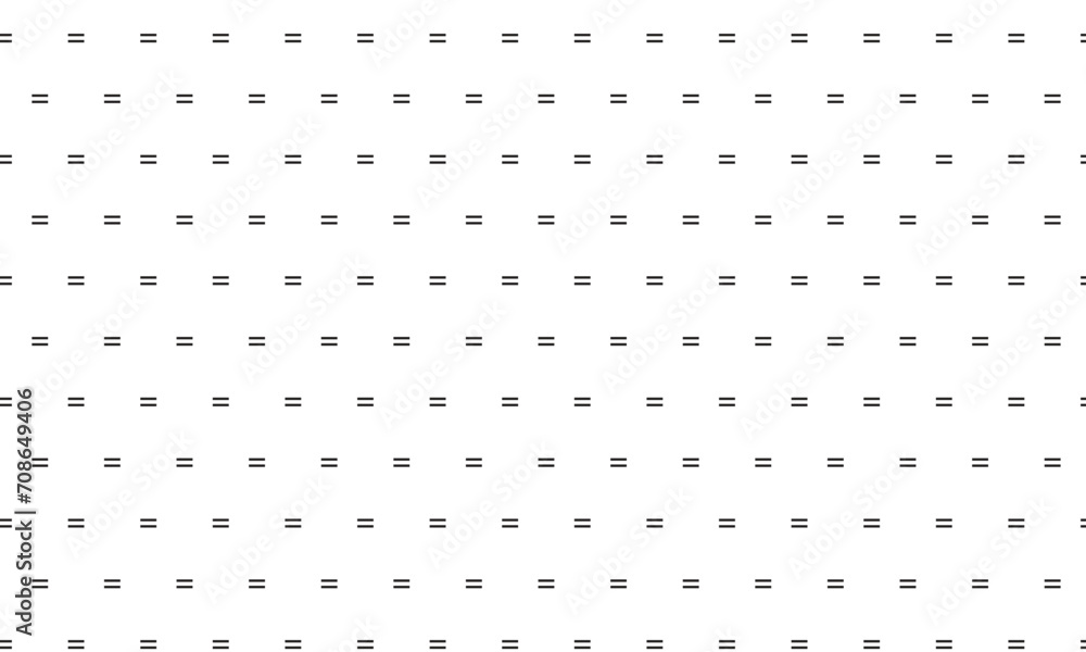 Poster abstract geometric seamless equal sign pattern.