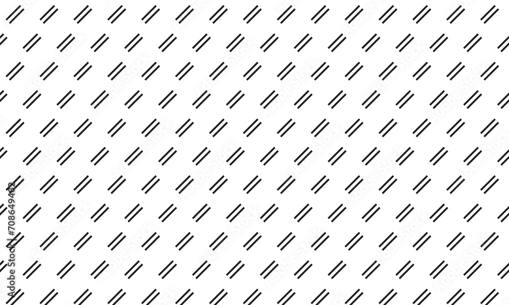 Poster abstract geometric seamless black double line diagonal pattern.