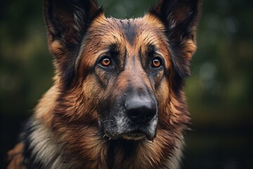 german shepherd portrait