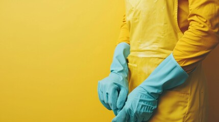 cleaning company advertisment background with copy space