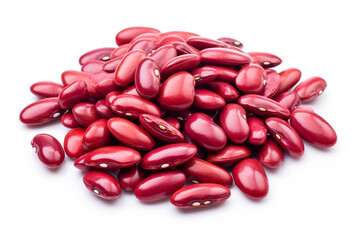 Kidney Beans isolated on white background created with Generative Ai