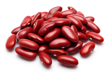 Kidney Beans isolated on white background created with Generative Ai