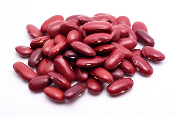 Kidney Beans isolated on white background created with Generative Ai