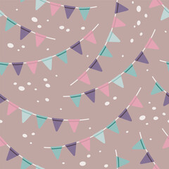 Obraz premium Party flags pattern
