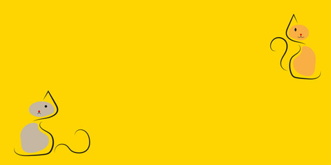minimalist image of a cat. all you need is a cat. best pets