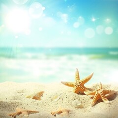 magic summer background with copy space