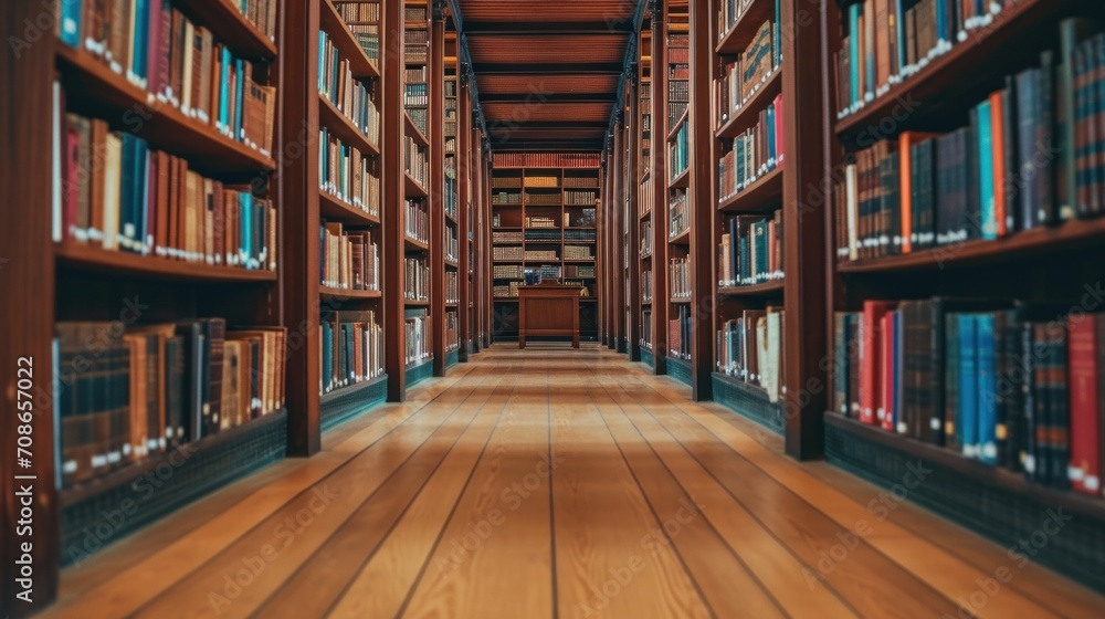 Poster library advertisment background with copy space