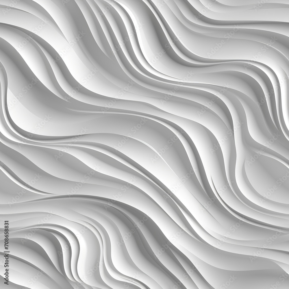 Poster elegant monochrome white seamless wave texture pattern background for design projects