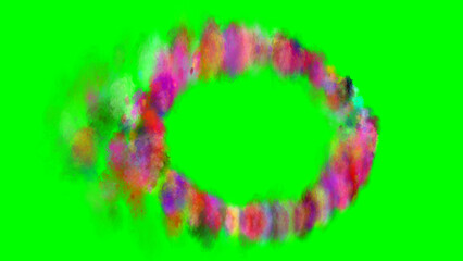 shape made of colorful splashes