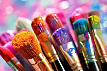 Artistic tools   a vibrant assortment of brushes, pencils, and sculpting tools sparking creativity