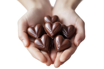 Soft Focus Chocolate Moment on transparent background PNG AI generated